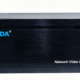 Front view of a FOLAIDA Network Video Decoder Matrix, a black rack-mount device with blue logo on the front panel and side handles.